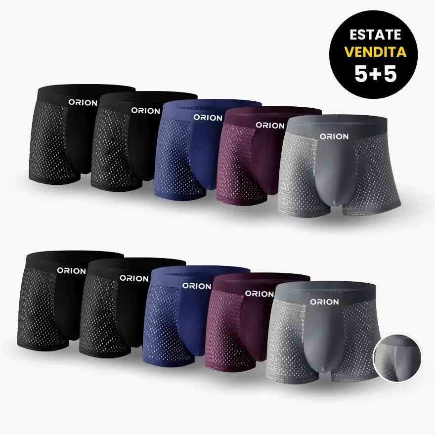 (IT) v2 - Confezione da 5 Boxer ORION Premium in Bambù